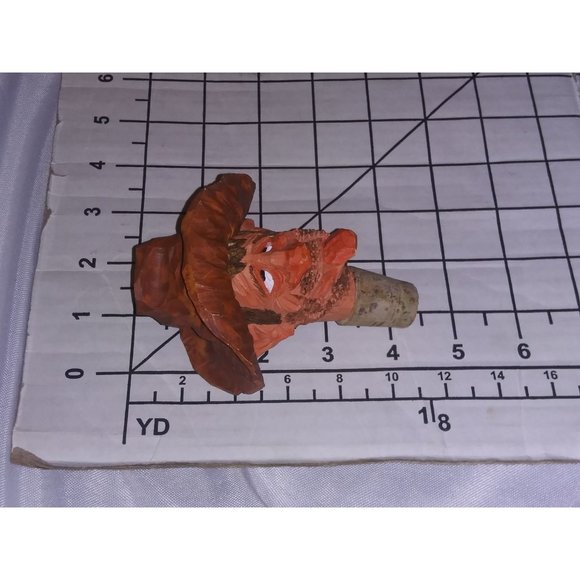 Amos Snoot Fuller Cork Bottle Stopper Drunken Cowboy Chris Hammock Bottle Stoppe - Picture 5 of 5